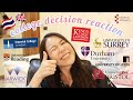 COLLEGE DECISION REACTION 2020!!! | 9 uk universities for postgrad (eng+thai sub)
