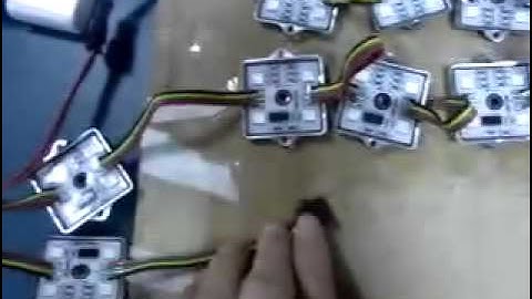 ws2801 pixel programmable LED module lights with RF controller LED sign