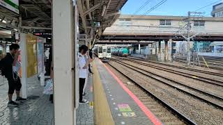 7月28日八王子駅 211系 長ナノN608編成 入線