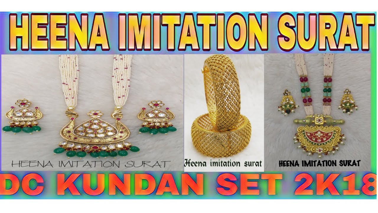 HEENA IMITATION SURAT SURAT IMITATION MARKET LASTEST JEWELLARY