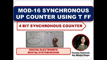 4 Bit  Synchronous Up Counter Using T Flip Flop | Mod 16  Synchronous Up Counter |Mod 16 Counter