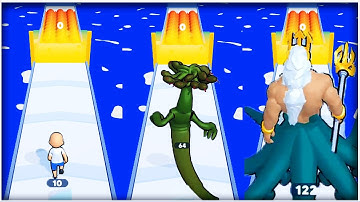 Monster Evolution Run - Gameplay Walkthrough - Levels 1-20