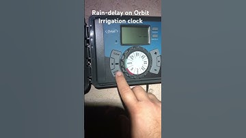 Short how to vid. Rain delay on Orbit irrigation clock / timer.