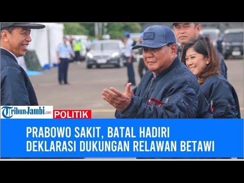 Prabowo Sakit, Batal Hadiri Deklarasi Dukungan Relawan Betawi