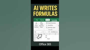 AI schrijft je Excel-formules, stop met handmatig typen! #shorts