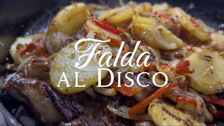 Falda parrillera al disco