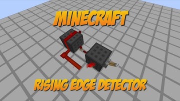Minecraft-Rising Edge Detector-Make levers work like buttons