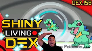 INSANE LUCK! SHINY TOTODILE Live Reaction! Quest For Shiny Living Dex #158 | Pokemon Heart Gold