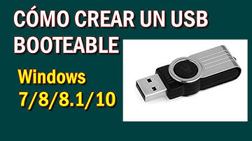 Como crear un USB booteable Windows 7,  8,  8.1, 10