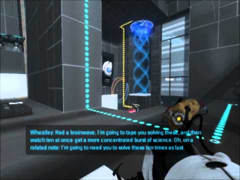 Portal 2- How to smash all 11 monitors!