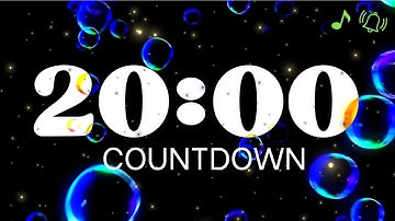 20 Minute Timer - Relaxing Music and Bubbles