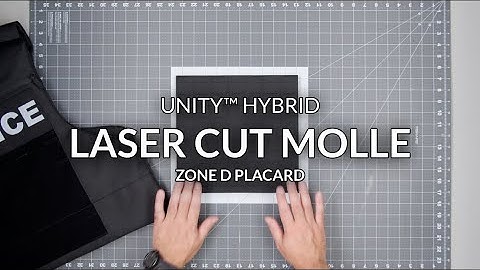 Unity Hybrid Laser Cut MOLLE Zone D Placard | Safe Life Defense