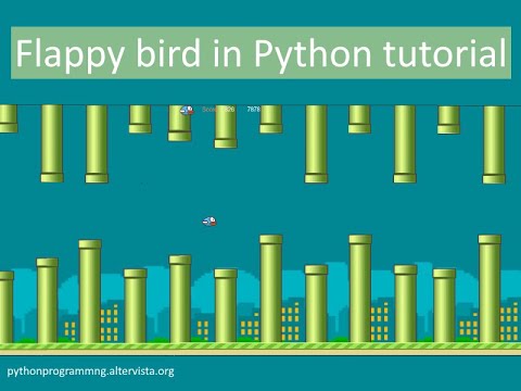 Code to make a Flappy bird like game with Pygame