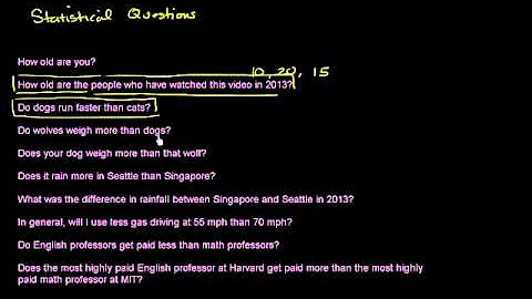 01   Introduction to statistics   03   Statistical and non statistical questions