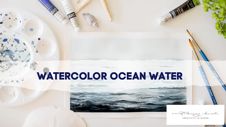 How to paint ocean water with watercolor