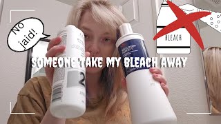Bleaching my hair for ANOTHER TIME | bleach bath | someone takes my bleach away from me