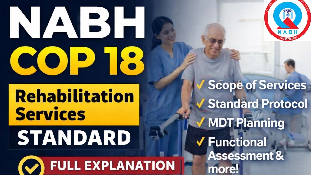 COP 18 | Rehabilitation Services Standard | Guide for Hospital Accreditation | NABH 6th Edition 