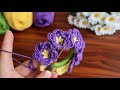 Wow!. 😇 Awesome!.. Super Easy Crochet  Braid hair clip. Tığ işi Şahane saç tokası yapımı..