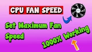 How To Boost CPU Fan Speed With Software Set Maximum Fan Speed. screenshot 4