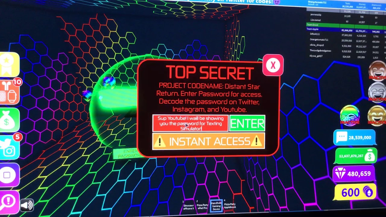 PASSWORD FOR RESEARCH FACILITY Texting Simulator YouTube