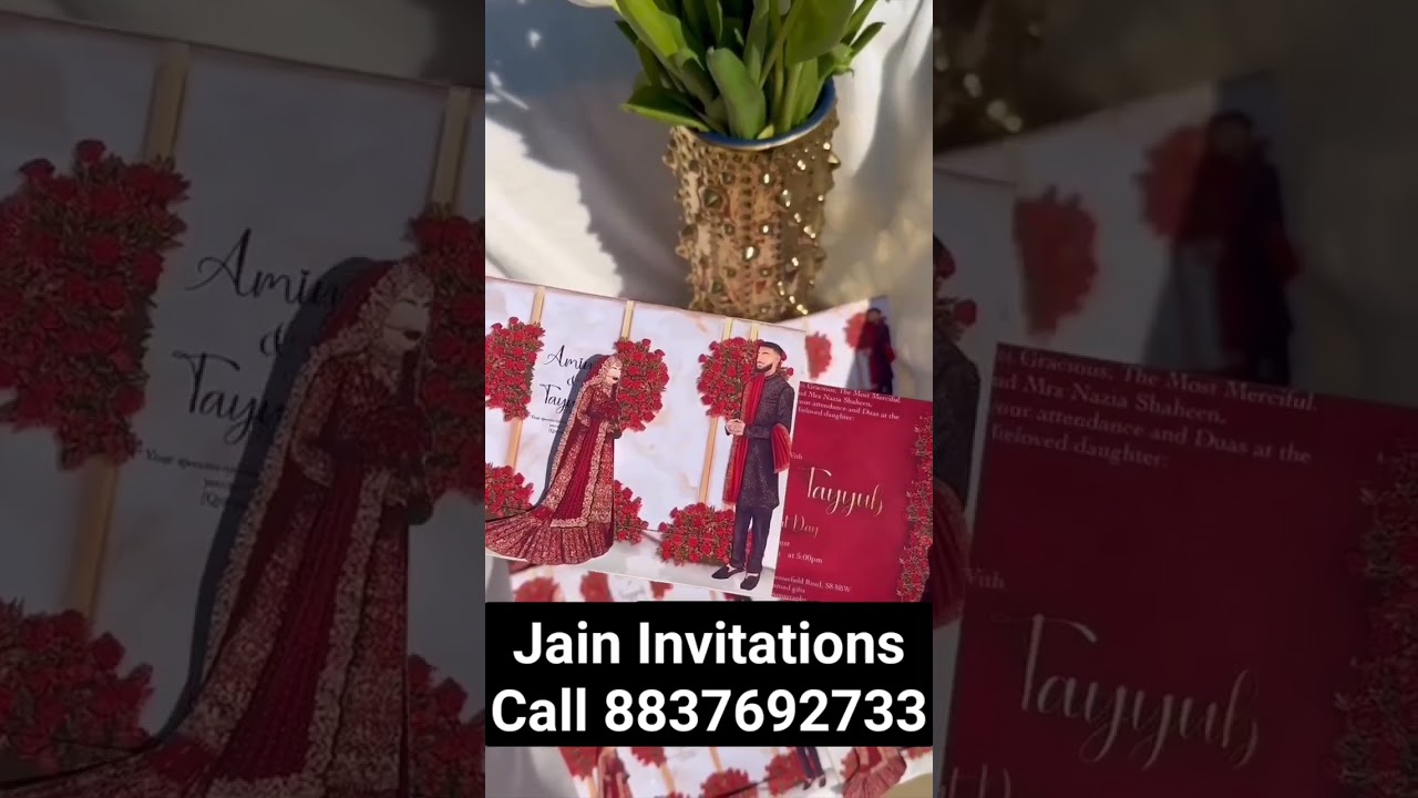 Trending Caricature Sliding Wedding Cards | Whatsapp +91 8837692733 | 