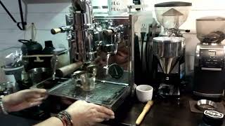 Making a coffee on the Profitec Pro 800