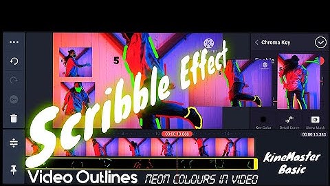 Scribble Effect in KineMaster|video Outlines| Neon Glowing Effect