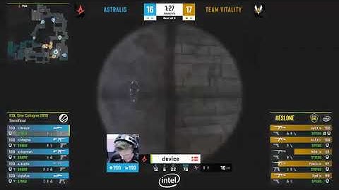 Amazing ACE with AWP from dev1ce (map: Inferno) in CS:GO.