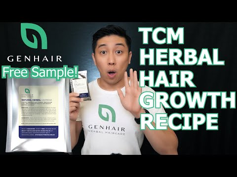 Free Sample Herbal Hair Growth GENHAIR Traditional Chinese Medicinal Herbs for Hair Growth Hair Loss