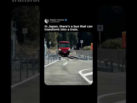 Ride A Bus That Turns Into A Train Only In Japan