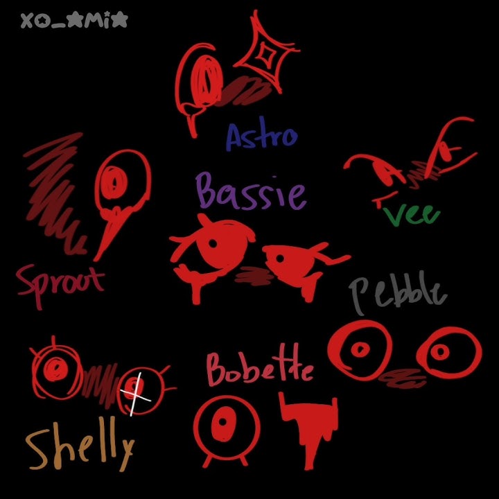 MAINS!!!  | #dandysworld #twisted #mains #astro #bassie #bobette #pebble #sprout #shelly #vee #edit