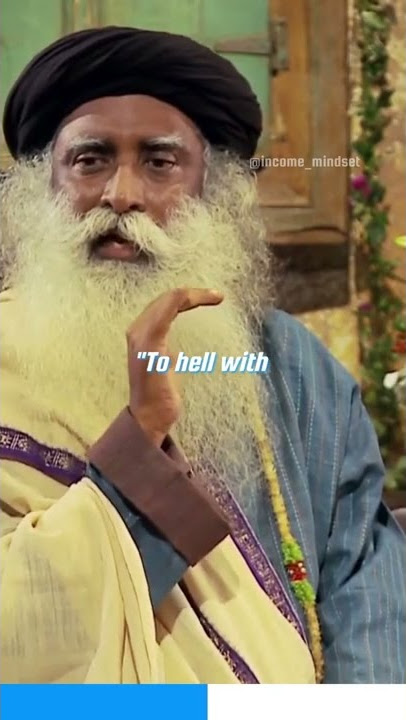 Sadhguru: Jika Anda kehilangan setengah uang Anda besok...