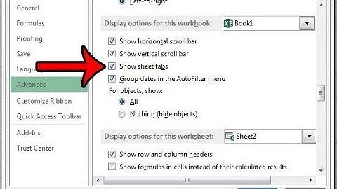 How to Show Missing Worksheet Tabs in Excel 2013 | BlueLightTECH