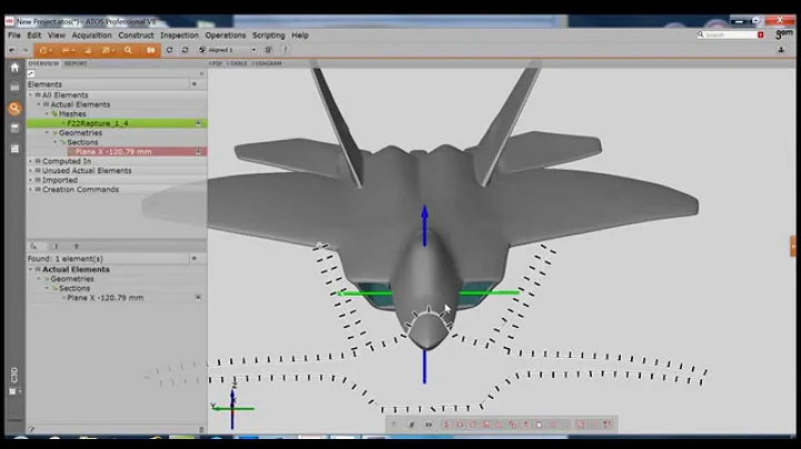 V8 - Silhouette Analysis for Aerospace Engineering (ATOS Blue Light 3D Scanner Data and Software)