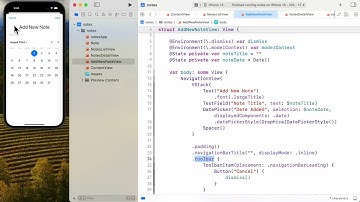 SwiftData - Notes App
