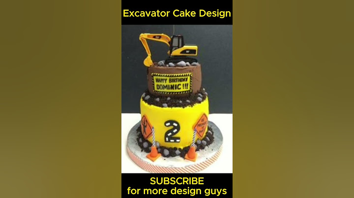 excavator remote control cake design #excavator  #cakedesign #cute