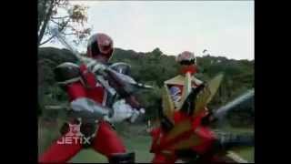 S.P.D. and Dino Thunder Teamup Battlizer Transformation | S.P.D. | Power Rangers 