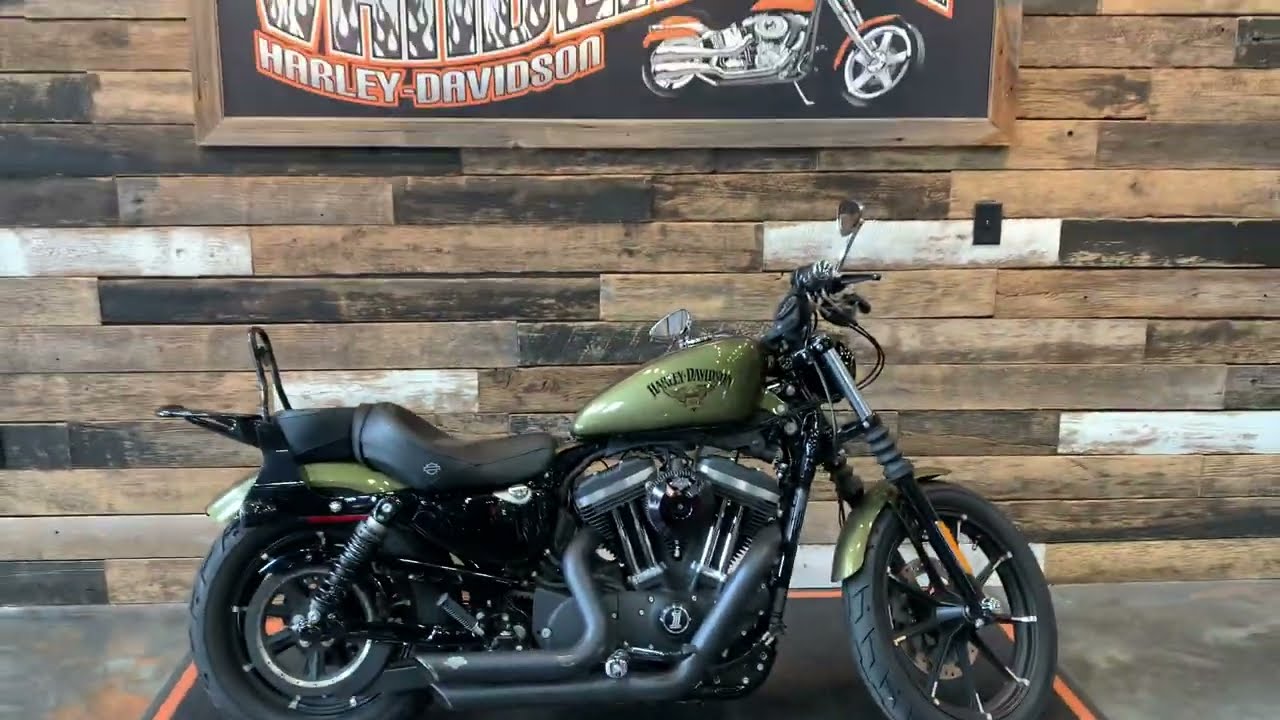 2016 Harley-Davidson Sportster Iron 883 in Olive Gold-XL883N - YouTube