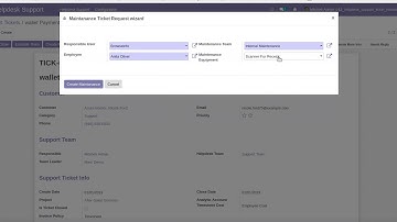 How to Create Helpdesk Support Ticket Maintenance Request | Odoo Apps Feature #odoo16 #Helpdesk