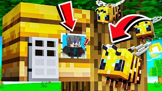 How to LIVE inside a BEE in Minecraft!!!! | GAMERBOY2.0
