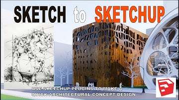 Quick concept for a OFFICE BLDG in SketchUp with plugins.