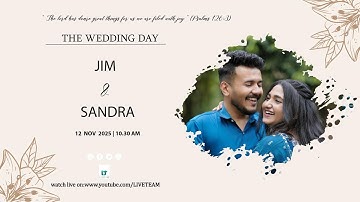 JIM AND SANDRA WEDDING LIVE WEBCAST | 12-11-2025 | 10:30 AM | LT WEDDING FILMS
