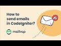 Send email in codeigniter  tutorial by mailtrap