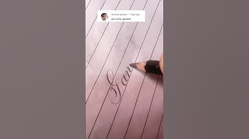 Name "Ganesh" in cursive. | #shorts #thinkingart