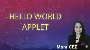 HOW TO WRITE AN APPLET IN NETBEANS? HELLO WORLD