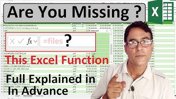 Are You Missing Out on Excel’s Secret Function? FILES Function in Excel to List Files in a Folder
