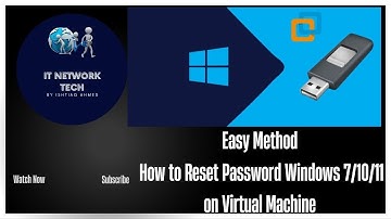 How to reset password Windows 10 on VMware Workstation Virtual Machine.