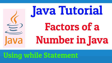 Factors of a Number in Java using while | How to Find Divisors of a Number using while in Java