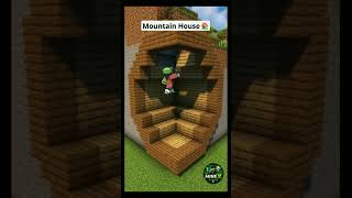 Minecraft Survival Mountain House Tutorial 🏠🔥#minecraft#minecraftshorts#shorts#viral#gaming