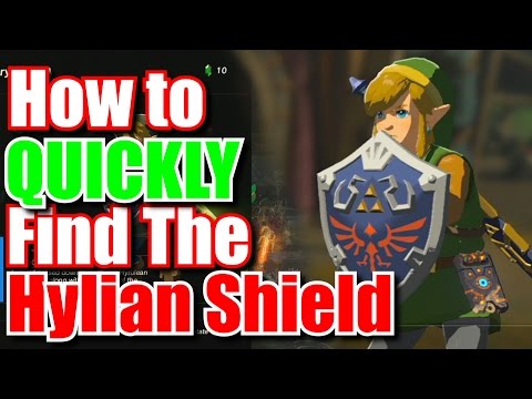 Video: Zelda: Looduse Hingamine - Hylian Shieldi Asukoht, Kuidas Stalnoxit Mängu Parima Kilbi Jaoks Lüüa